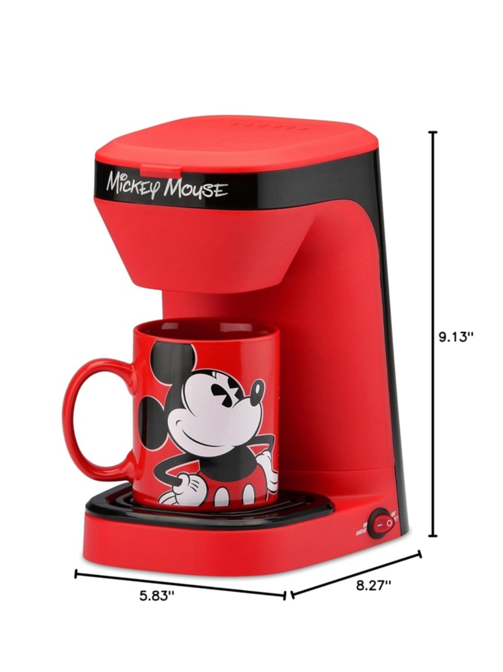 NIB Disney Mickey Mouse 1-Cup Coffee Maker - Picture 3 of 7